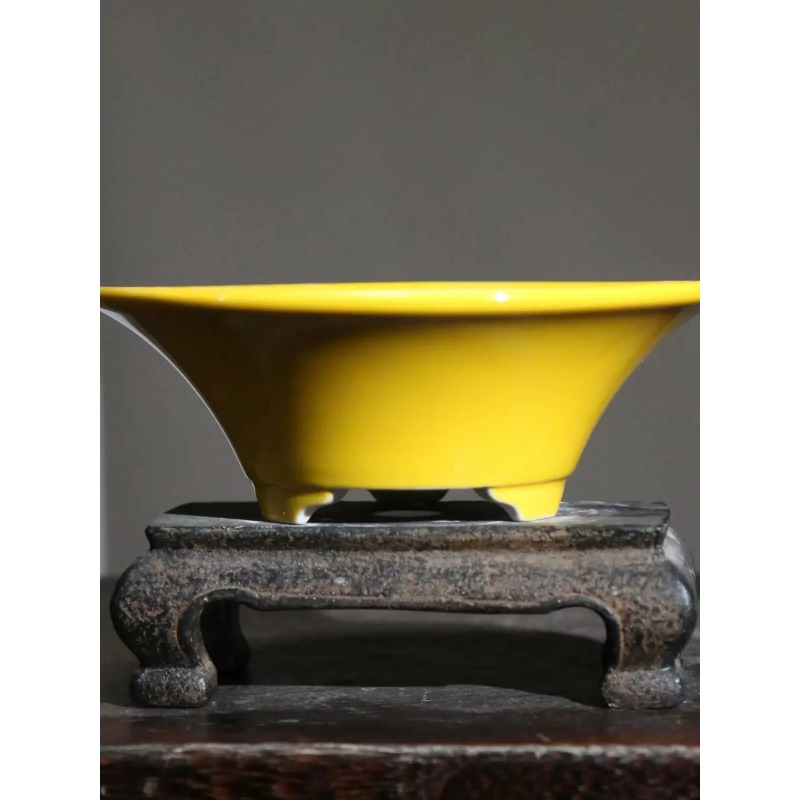 Bonsai Garden China - Maceta Redonda de Porcelana Esmaltada de