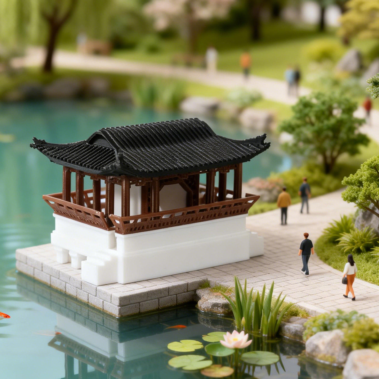 Bonsai Garden Chinese Garden - Decoración de Jardín Clásico Chino en