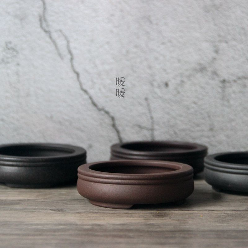 Bonsai Garden China - Olla de bonsái circular de cerámica,