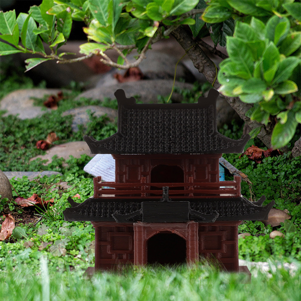 Bonsai Garden Display - Estatua de Pagoda en Miniatura, Adorno