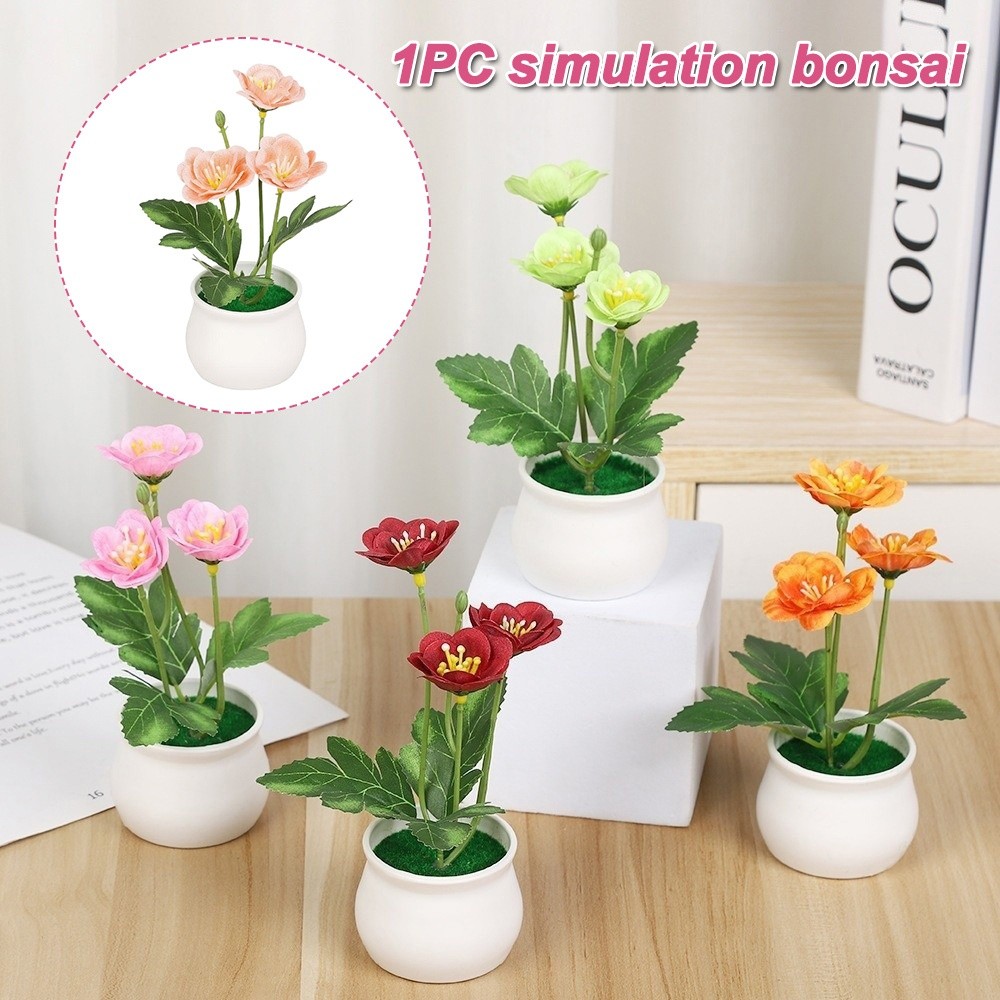 Bonsai Garden Display - Planta Artificial de Flor de Ciruelo