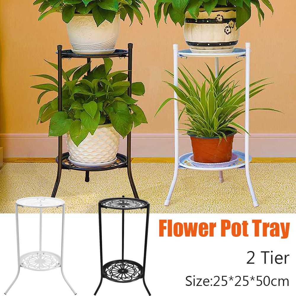 Bonsai Garden Display - Maceta elegante de 2 niveles, soporte