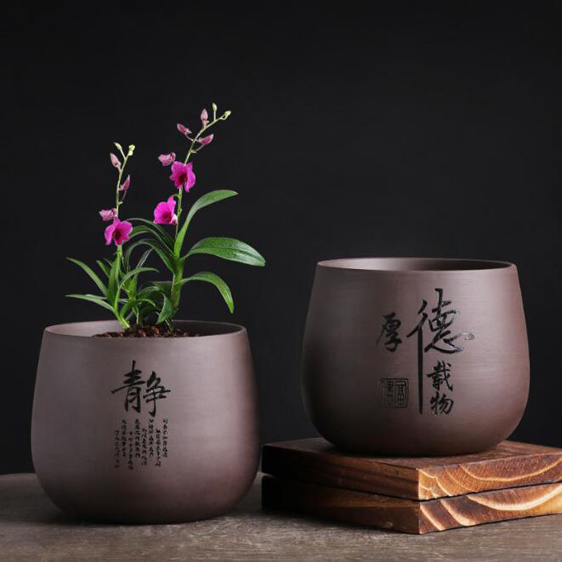 Maceta de flores de arcilla pú - Bonsai Garden Chinese Garden reseña y precio