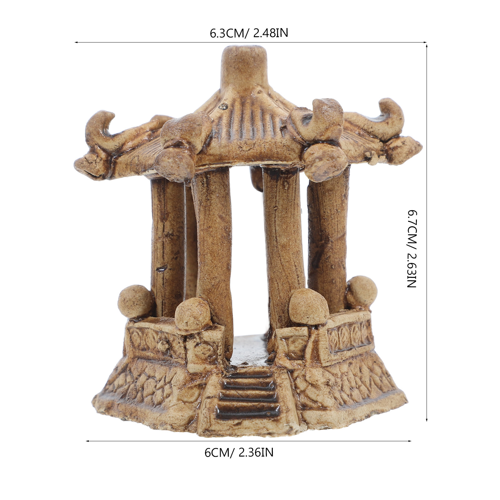 Pagoda Hexagonal de Cerámica e - Bonsai Garden Usa reseña y precio