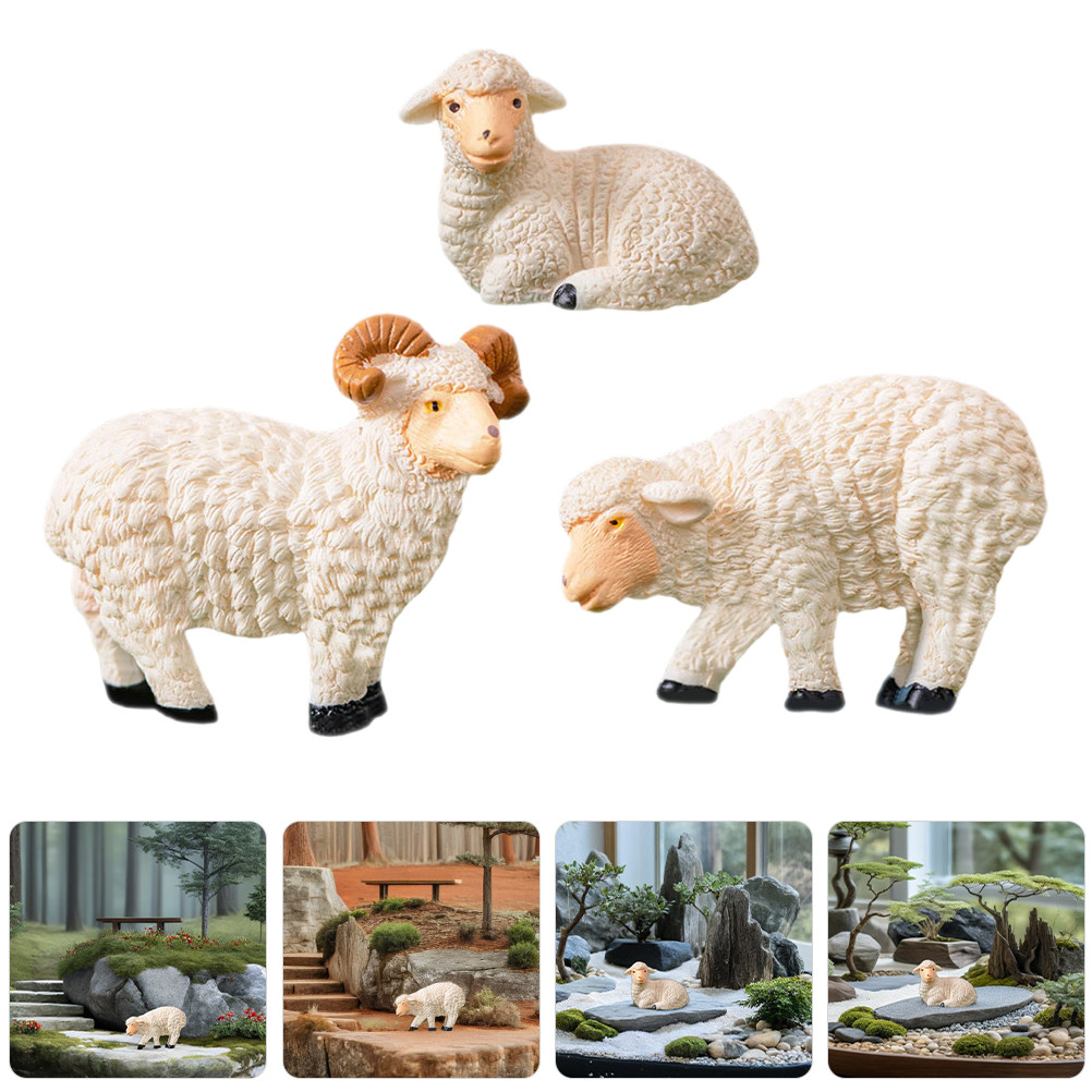 9 Piezas de Miniaturas de Ovej - Bonsai Garden Display reseña y precio