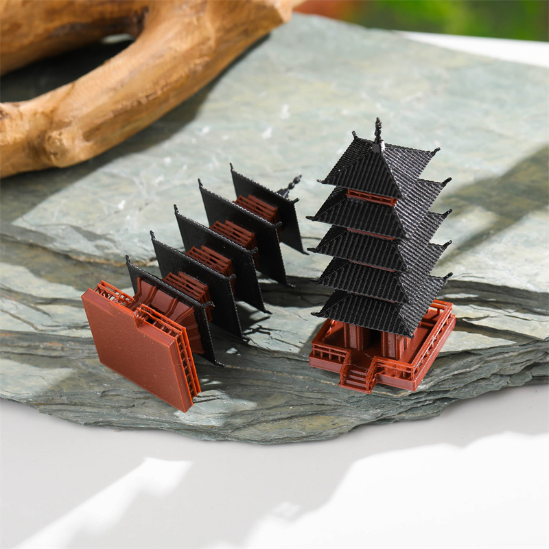 Mini estatua de pagoda, modelo - Bonsai Garden Chinese Garden reseña y precio