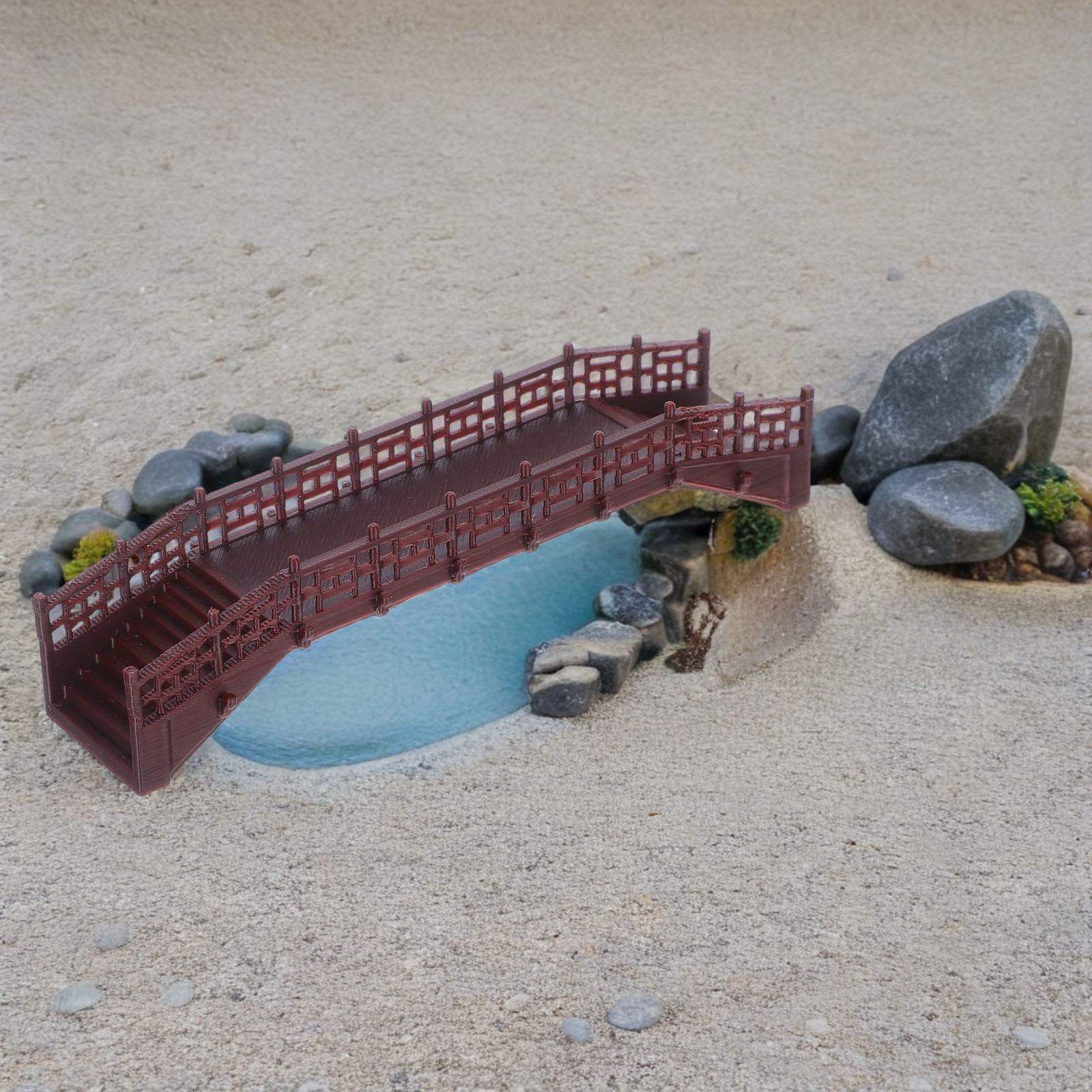 Puente en miniatura, arco de p - Bonsai Garden Chinese Garden reseña y precio