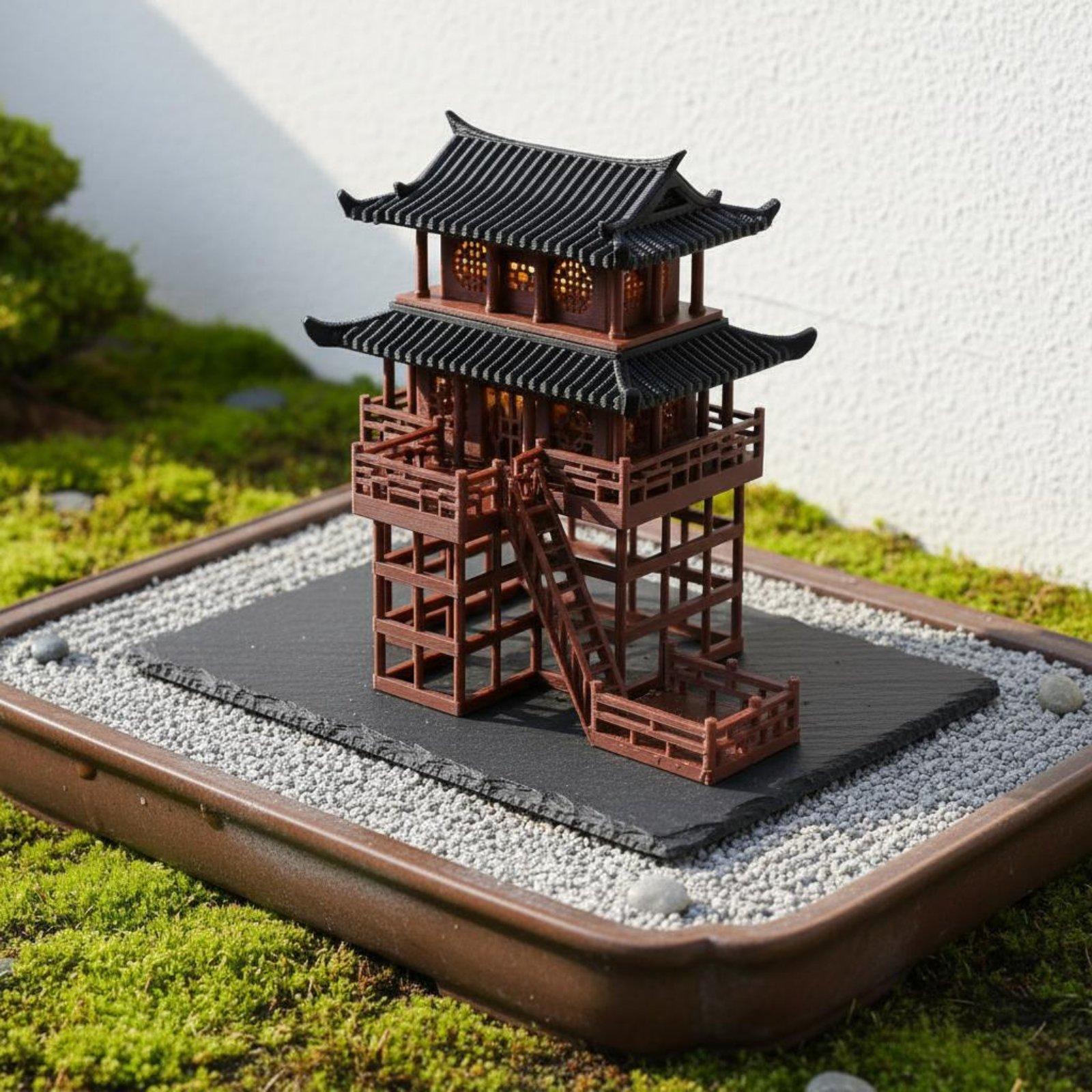Miniatura de Pagoda de Plástic - Bonsai Garden Usa reseña y precio