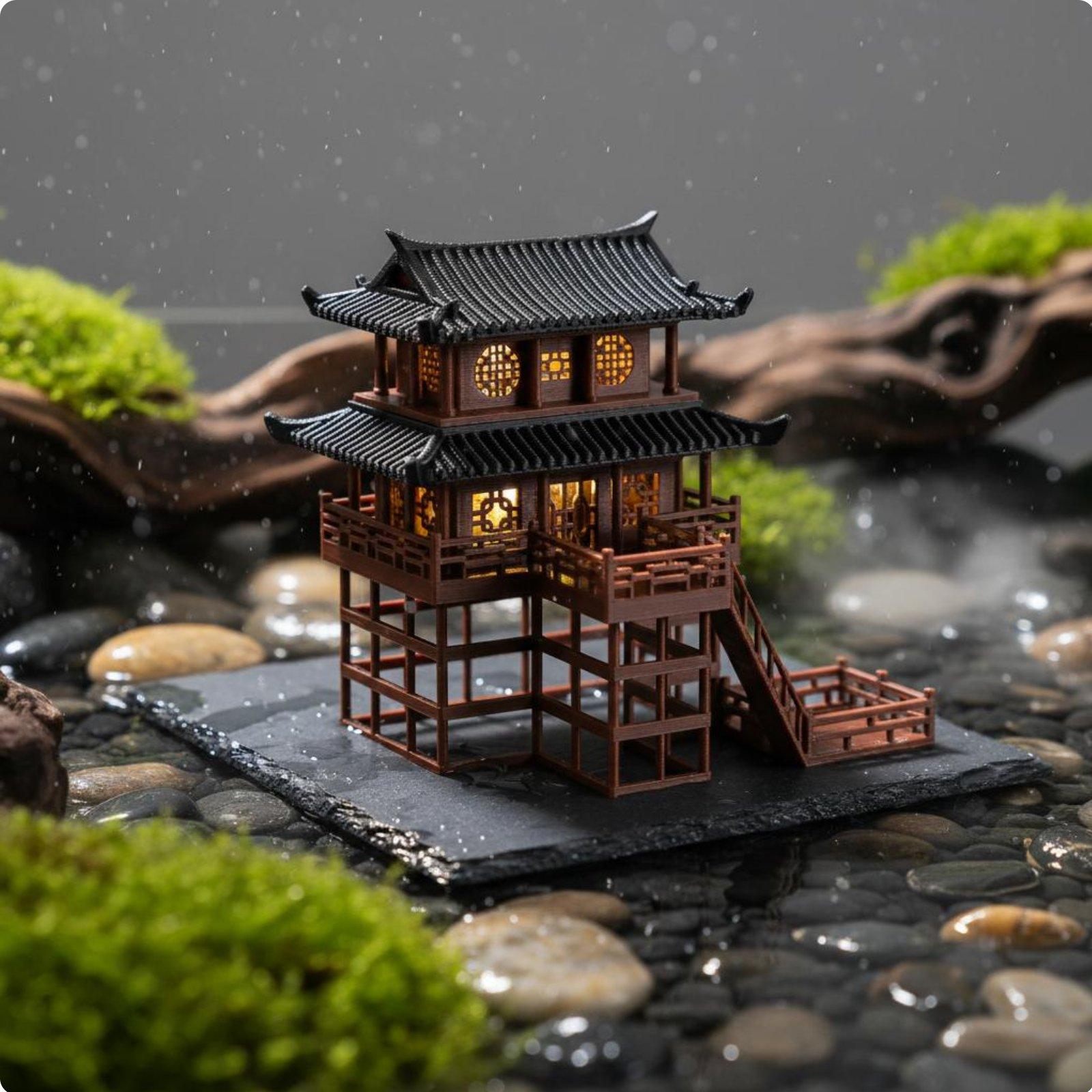 Miniatura de Pagoda de Plástic - Bonsai Garden Usa reseña y precio
